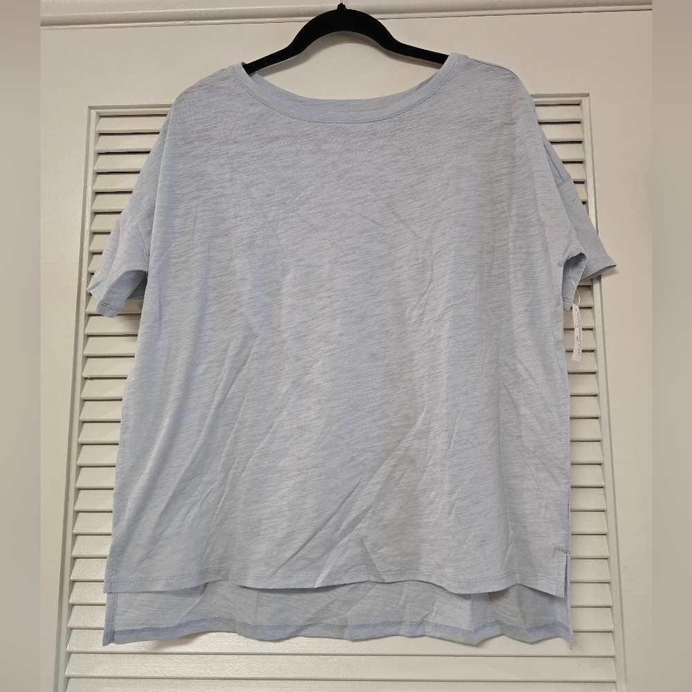 Daily Ritual - (NWT) Light Blue 100% Cotton Lightweight Relaxed-Fit Tops